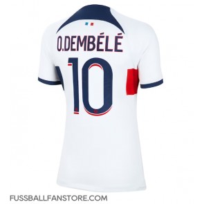Paris Saint-Germain Ousmane Dembele #10 Replik Auswärtstrikot Damen 2023-24 Kurzarm